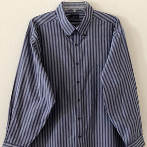 Dockers Dress Shirt Size XL 17 32/33 Blue
